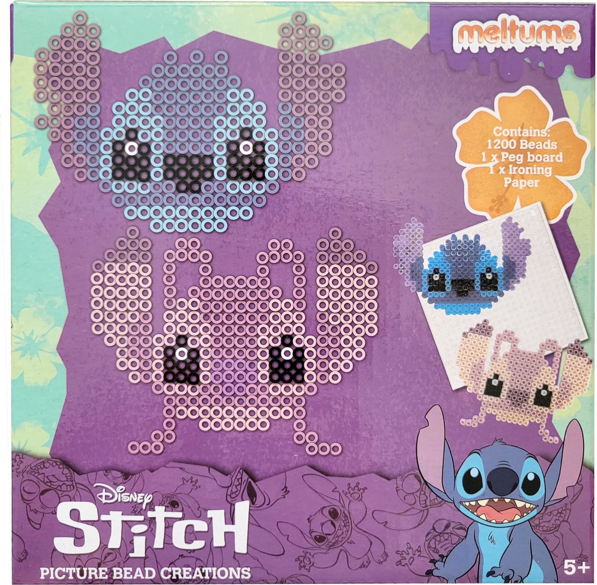 Disney Stitch - fer sur perles - créations de perles d'image - meltums - 5+  - cadeau