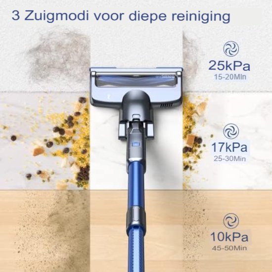 CONOPU Aspirateur sans fil 25 Kpa, puissant balai électrique sans fil