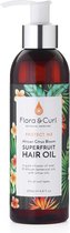 Flora & Curl Huile Capillaire Superfruit aux Agrumes Africains 200 ml.