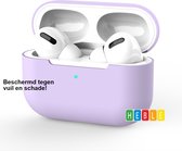 Hoesje Geschikt voor Airpods 3 - Softcase - Paars - Bescherm je Airpods - van Heble®