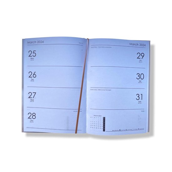 2024 Agenda Gift Set - Pocket weekagenda met pen Cadeauverpakking - 1wk/2p  - 8x16cm 