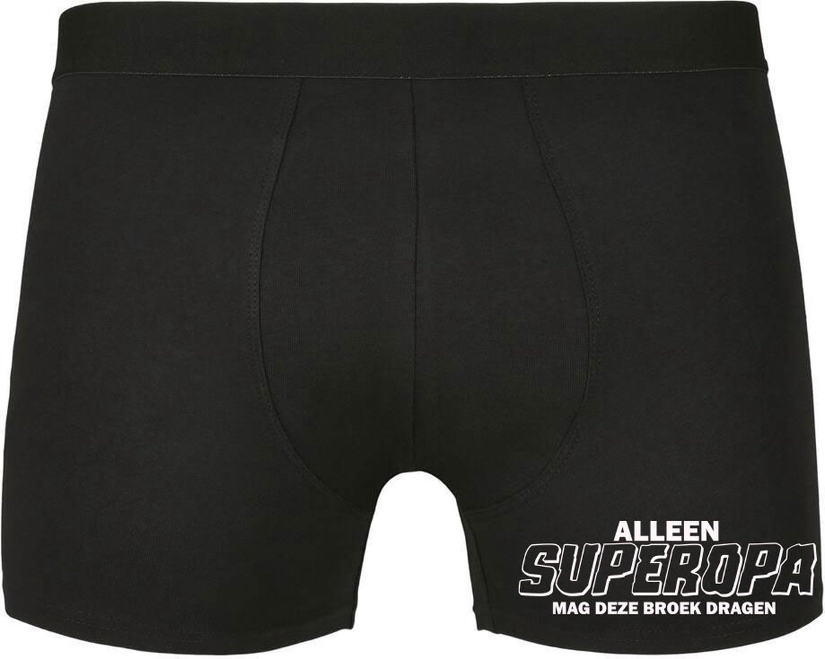 Alleen superopa mag deze broek dragen Heren Boxershort opa superopa onderbroek . bol