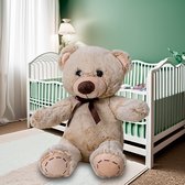Wicotex - Teddybeer 100cm - Knuffelbeer - Knuffeldier - Speelgoed beer kinderen - Beer Pluche - Handgemaakt - Grote XL Teddybeer