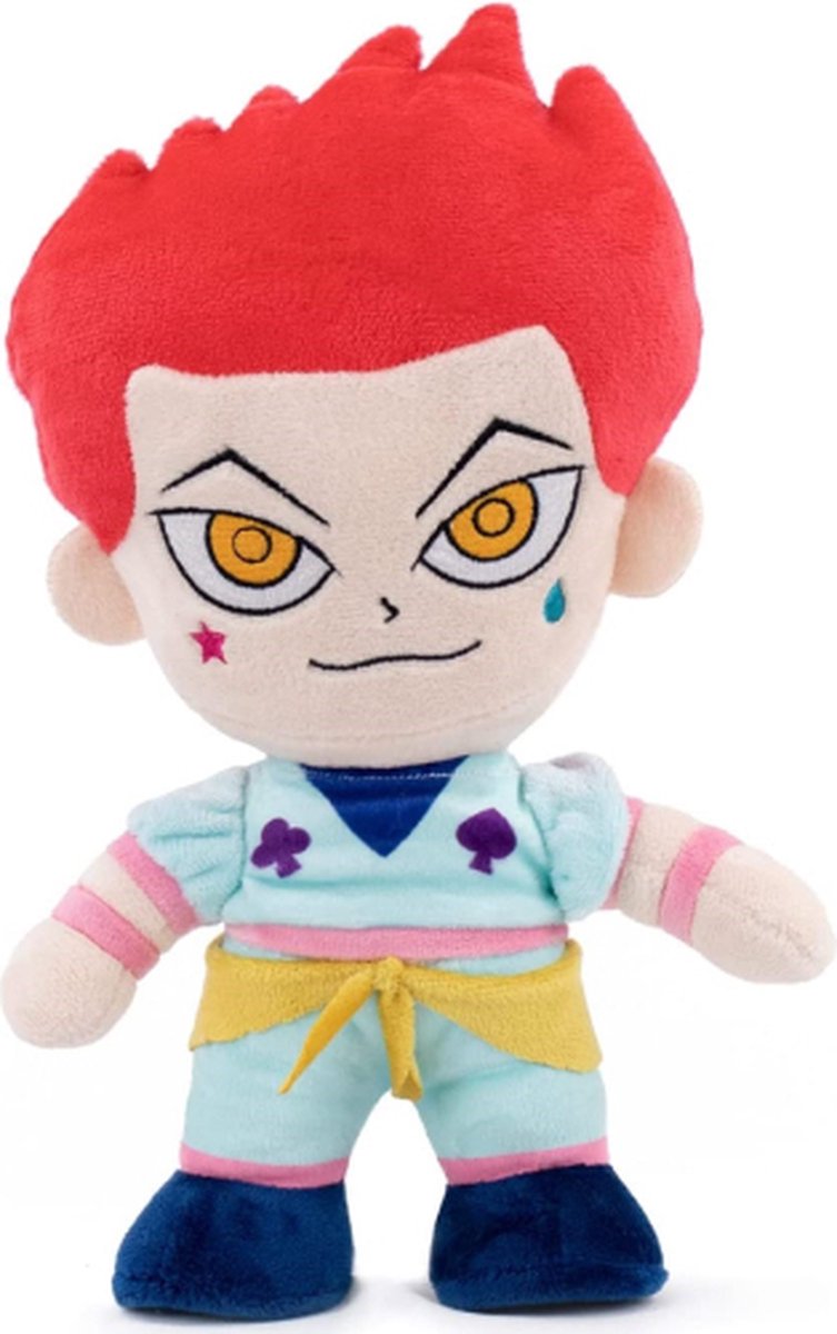 Hisoka - Hunter x Hunter Pluche Knuffel 30 cm {Anime Manga Plush Toy | Speelgoed Knuffelpop voor kinderen jongens meisjes | Dragon Ball Z, Naruto Shippuden, My Hero Academia | Gon, Hisoka, Kurapika, Killua}