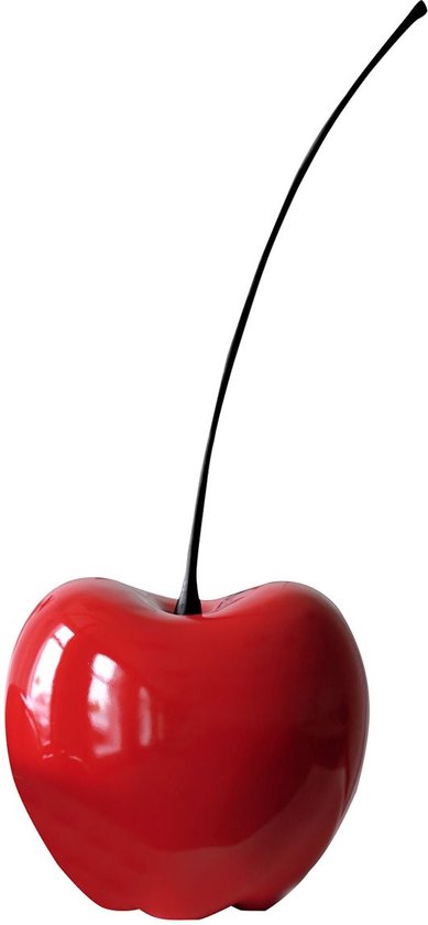 Sculptuur - Beeld - "Celebration" Kers - Rood - Decoratief Figuur - Fruit - fel rood - H 88cm