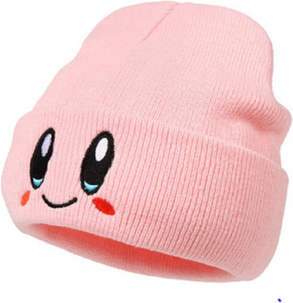Finnacle - "Roze Gebreide Warme Hiphop Muts~Met Oogjes~ Beanie"