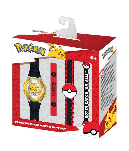 Accutime - LCD Pokémon Horloge Met Accessoires