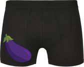 Aubergine Heren Boxershort - humor - aubergine - onderbroek - grappig