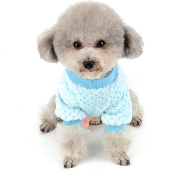 Hondentrui voor kleine honden Fleece Warm Zacht Puppy Trui Winterjassen Winterjassen Hondenkleding Huisdier Chihuahua Kattenkleding Blauw XL - ’merkloos’