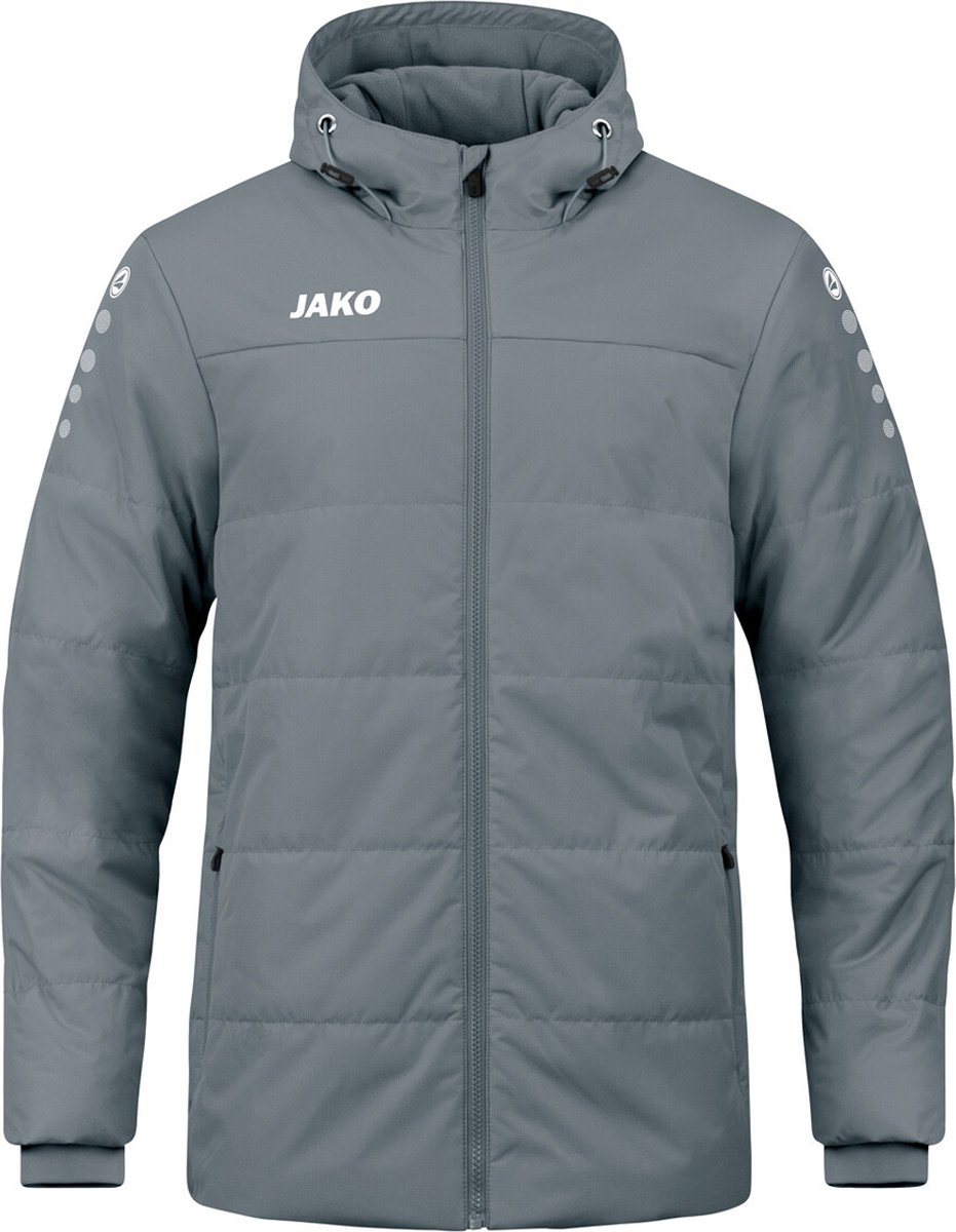JAKO Coachjas Team Met Capuchon Steengrijs Maat 4XL