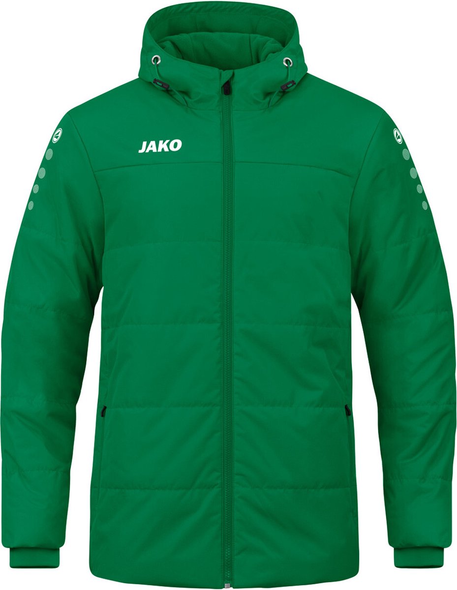 929x1200.jpg JAKO Coachjas Team Met Capuchon SportGroen Maat 4XL - Afbeelding 1