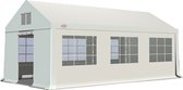 GO-BASIC 3x6 partytent pvc | 1200N | 500gr m²| 220cm doorloophoogte | condens sluizen in dak