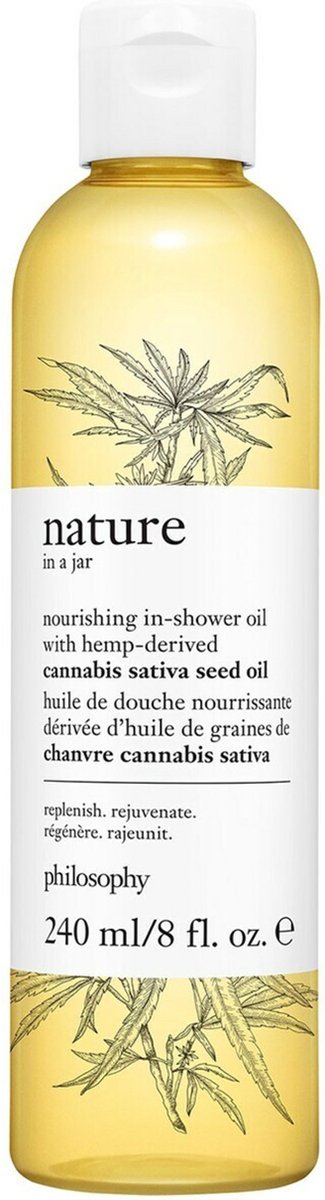 Philosophy Nature in a jar Shower-oil met hemp derivaat 240 ml