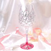 Kleurrijk Wijnglas Prinses Kroon Rode Wijnglazen 15 oz Nieuwigheid Cadeau voor Verjaardagen, Bruiloften, Valentijnsdag