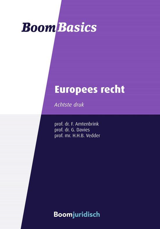 Boom Basics  -   Europees recht - cover