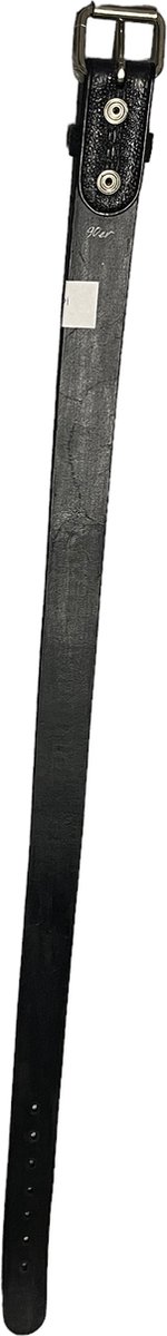 Power Escorts Zwarte Leren String - Leather String – Size M – LL01