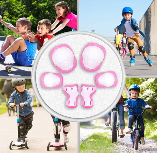Skate Beschermset Kinderen - Bescherming - Roze - Hunta - hunta