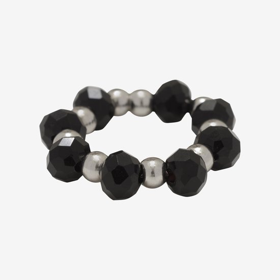 Essenza Mixed Beads Ring Silver