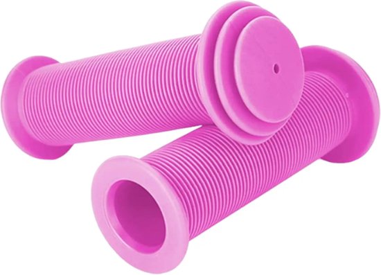 Kinderfiets handvatten roze - Rubber handvat kinderen - Anti slip handvatten step