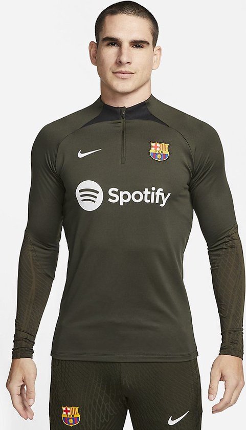 FC Barcelona Strike Nike Dri-FIT Voetbaltrainingstop Sequoia Black