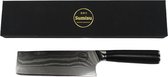 Sumisu Knives - Japans mes - Nakiri Black Collection - 100% damascus staal - Koksmes - Geleverd in luxe geschenkdoos - Cadeau