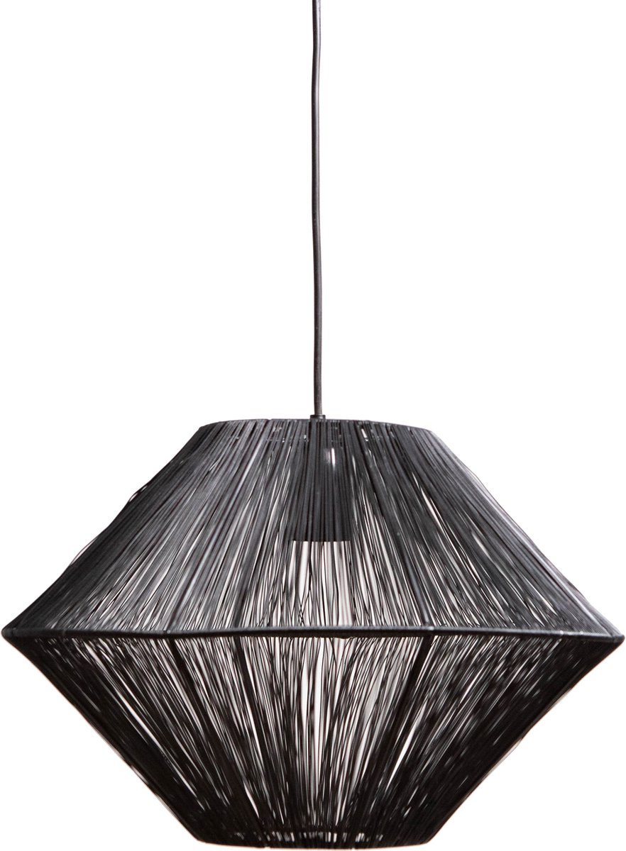 1304 Design - Hanglamp - CHARLY - Metaal - Mat Zwart - Ø50x34cm