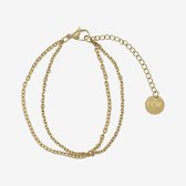 Essenza Double Small Chain Bracelet Gold