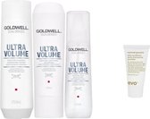 Goldwell Dualsenses Ultra Volume Bodifying + Shampoo + Conditioner + Spray + Gratis Evo Travel Size