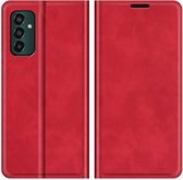 Samsung Galaxy M13 Magnetic Wallet Case - Red