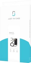 Just in Case Soft TPU Case met Koord hoesje voor iPhone 13 - zwart