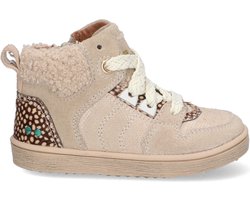 BunniesJR 223750-406 Meisjes Hoge Sneakers - Beige - Suède - Veters