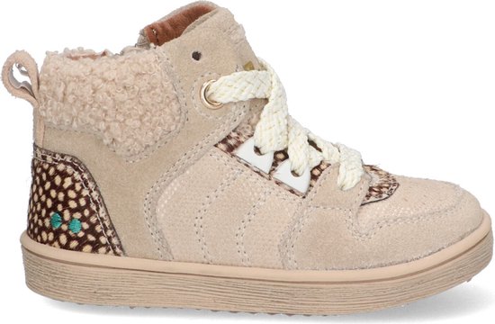 BunniesJR 223750-406 Meisjes Hoge Sneakers - Beige - Suède - Veters