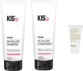 Kis No- Après-shampoing Yellow + Shampooing Duo Set + Clips de réglage EVO Clip-ity gratuits