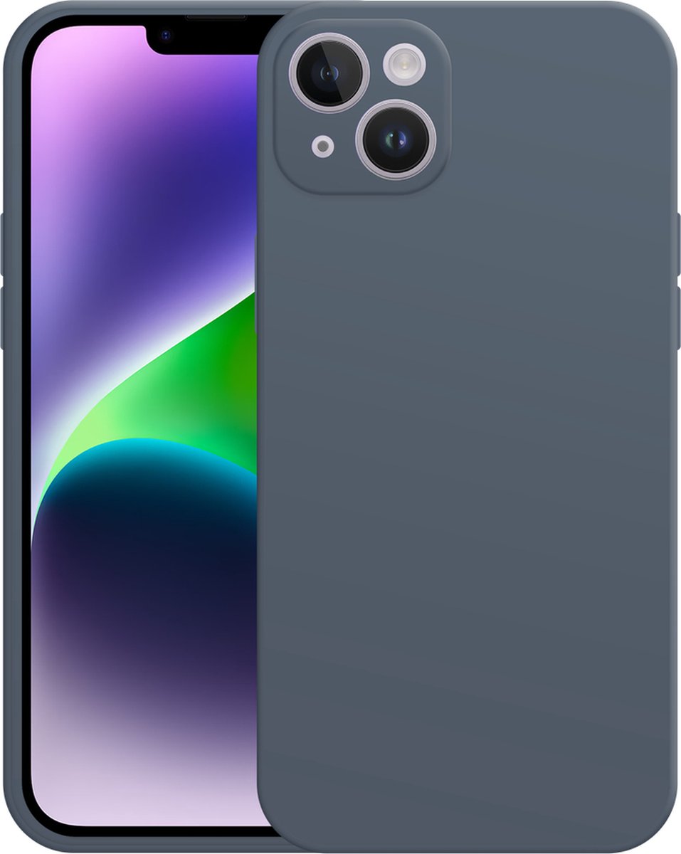 Just in Case hoesje geschikt voor iPhone 14 Plus Hoesje - Color Backcover - Blauw