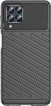 Just in Case TPU Case hoesje geschikt voor Samsung Galaxy M53 - Effen Zwart - TPU (Zacht)