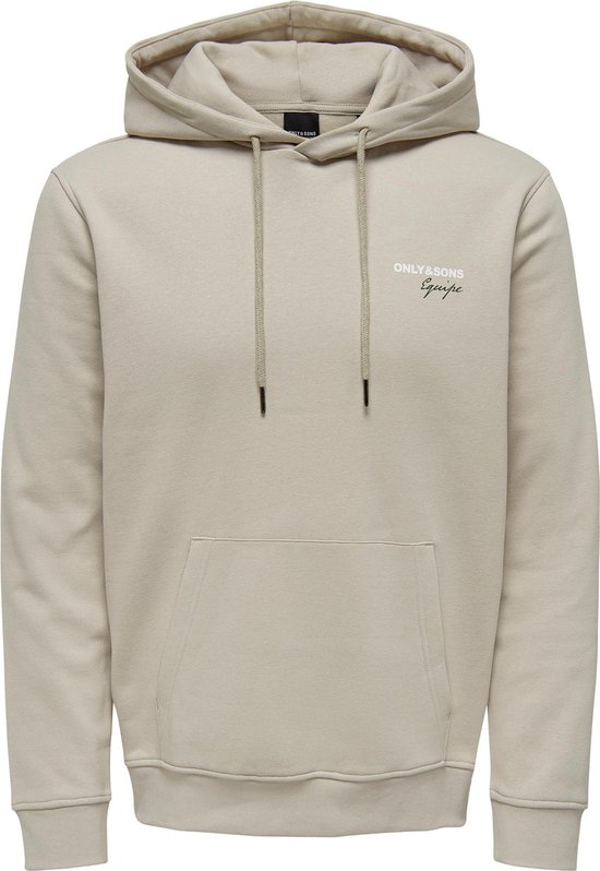 Only & Sons Pull Onsbrett Reg Logo Swt Sweat à capuche 22027855 Silver Lining Taille homme - L