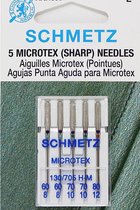 Microtex machinenaalden Schmetz - microtex maat 60/8 (130/705)- naalden voor naaimachine