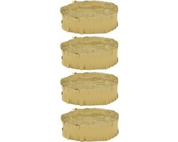 Slinger Crêpeguirlande goudkleurig brandveilig 96 meter - Slingers - Verjaardagversiering - Themafeestversiering - Brandvertragende slingers