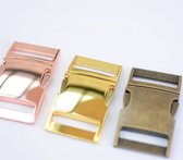 Boucle de ceinture dorée - boucle clic boucle clip fermeture métal