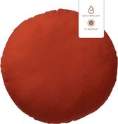 Dutch Decor - SOL - Sierkussen rond outdoor 40 cm Potters Clay - waterafstotend en uv-bestendig - oranje