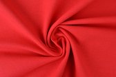 10 meter molton stof - Rood - 100% katoen - Molton stof op rol