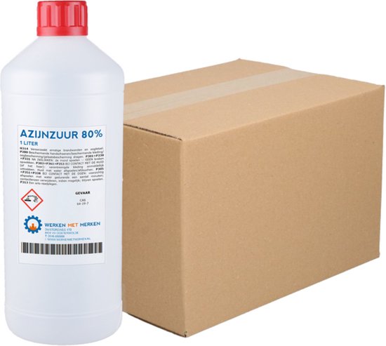 Werken met Merken Azijnzuur 80% - Geconcentreerd azijn concentraat ...