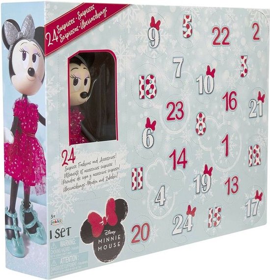 Calendrier de l'Avent Minnie Mouse - Disney - 24 Accessoires de vêtements  pour bébé | bol.com