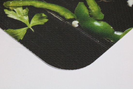 Flexibele Placemat - Kustige Bloemen Auto - Set van 2 Placemats - 45x30 cm - PVC Doek - Afneembaar