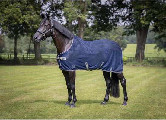 Couverture Refroidissante LeMieux – Modèle 72, Noir, Taille 6'0'', Protection Mouches Cheval