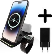 3 in 1 Foldable Charger met adapter