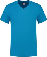 Tricorp 101005 T-Shirt V Hals Fitted - Turquoise - 4XL
