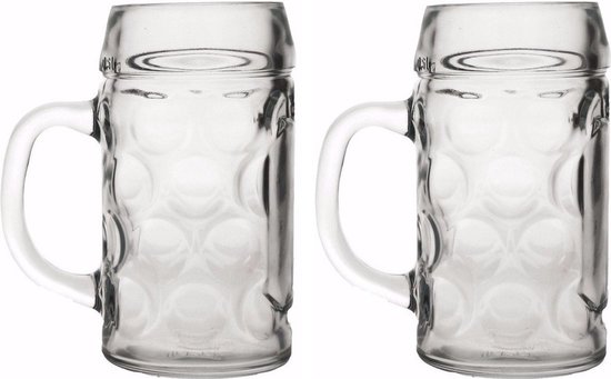 Bierpullen/Bierglazen - 0,5 liter - glas - 1x stuks - Oktoberfest | Fun en Feest