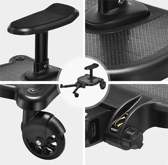 Meerijdplankje Voor Kinderwagen - Universeel Geschikt Voor De Meeste Modellen Gemakkelijke Extra Zitplaats Comfortabel Wandelen Met Kinderen Buggy Step Board Meerijdplankje Voor Kinderwagen - Universeel Geschikt Voor De Meeste Modellen Gemakkelijke Extra Zitplaats Comfortabel Wandelen Met Kinderen Buggy Step Board