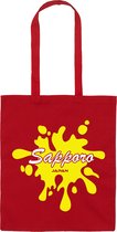 Japan Cities - SAPPORO Totebag RED - Boodschappen Tas - Japanse Steden - Anime Manga Oosters Azie